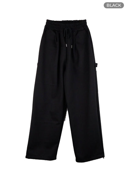 cozy-wide-fit-joggers-co424 / Black