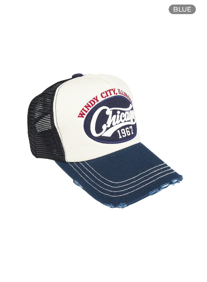 embroidered-mesh-cap-cu413 / Blue