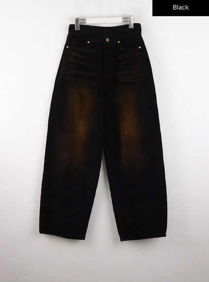 mid-rise-barrel-leg-jeans-cd304-1 / Black