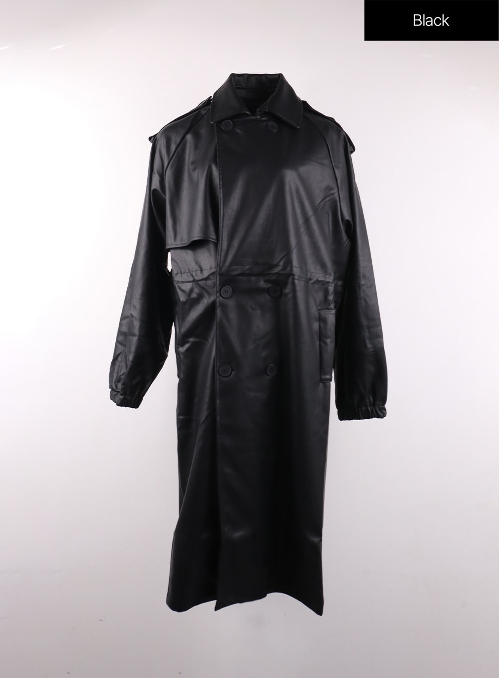 solid-trench-coat-of406 / Black