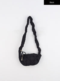 quilted-shoulder-bag-in317 / Black