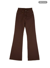 slim-bootcut-jeans-cu424 / Brown