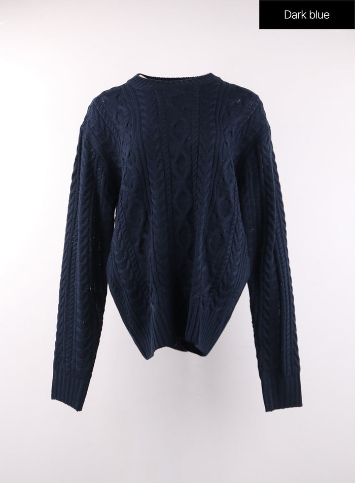 cozy-cable-knit-sweater-of405 / Dark blue