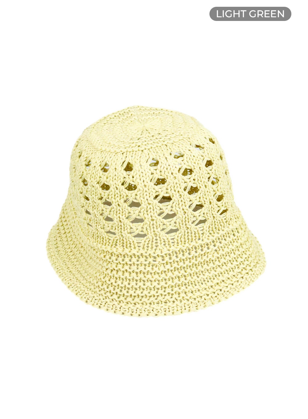 crochet-bucket-hat-om429 / Light green