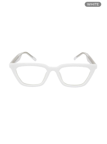 square-solid-glasses-og416 / White