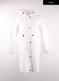solid-hooded-trench-coat-of405 / White