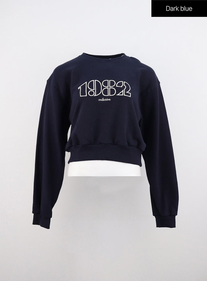 graphic-sweatshirt-oo316 / Dark blue