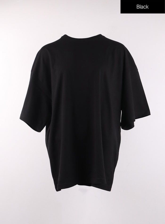 basic-oversized-t-shirt-of406 / Black