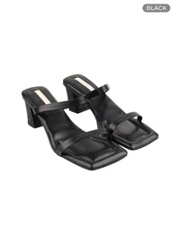 strap-heeled-sandals-oa415 / Black