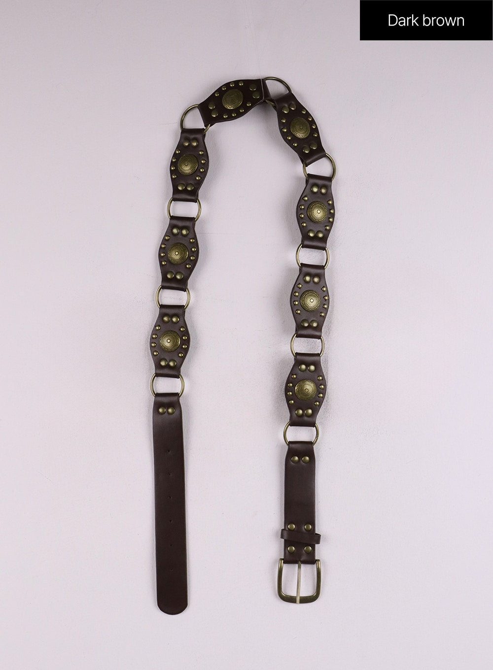 vintage-waist-belt-cj426 / Dark brown