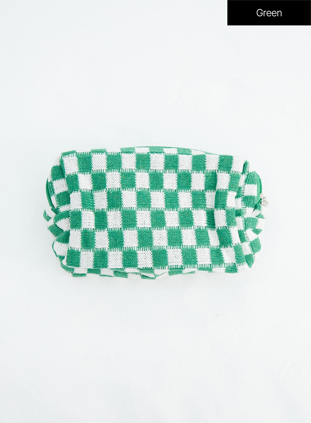 checkered-pouch-in317 / Green