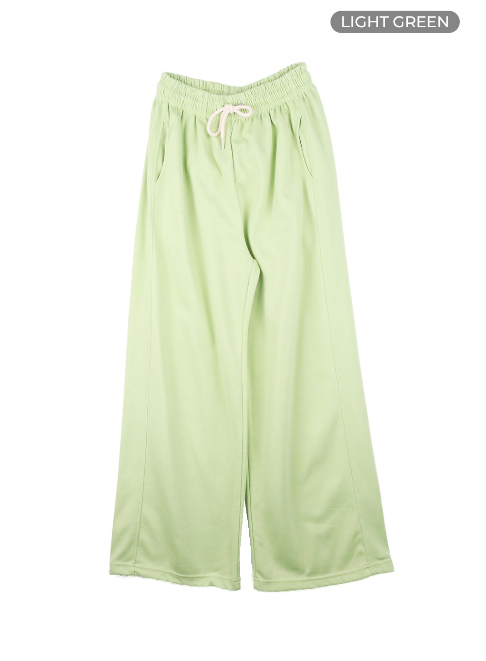drawstring-sweatpants-om427 / Light green