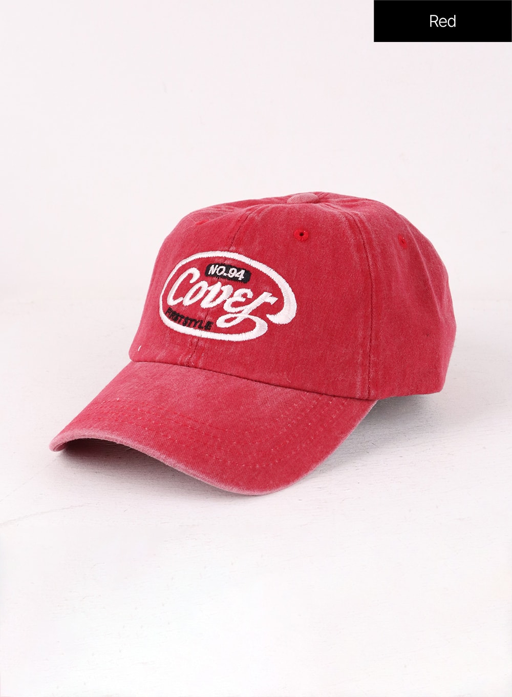 cover-lettering-baseball-cap-of406 / Red