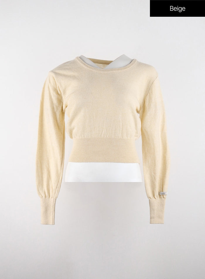 cozy-cropped-knit-sweater-od320 / Beige