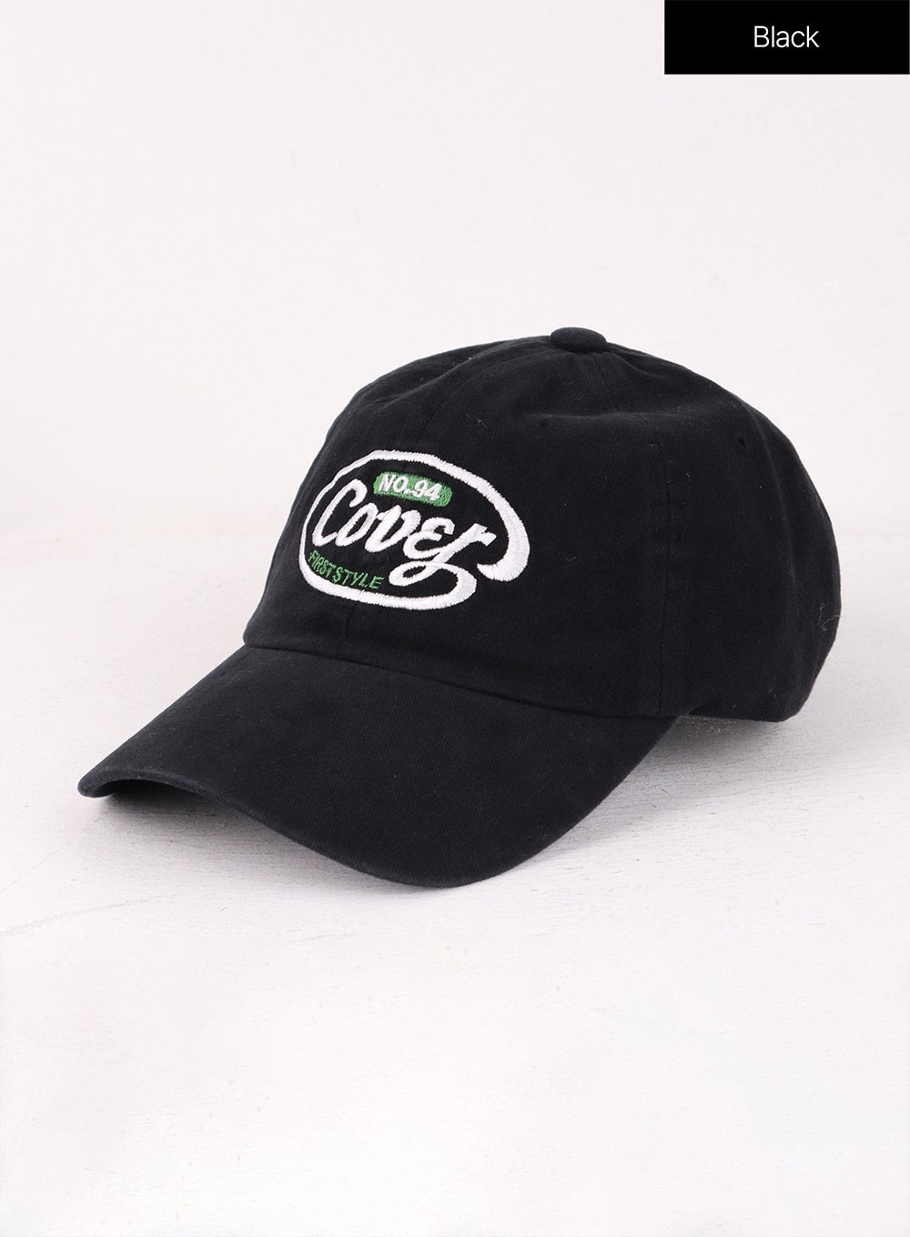 cover-lettering-baseball-cap-of406 / Black