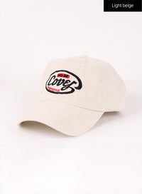 cover-lettering-baseball-cap-of406 / Light beige
