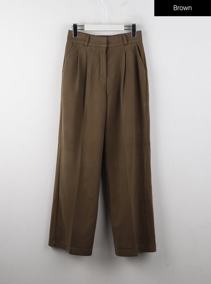 high-waist-tailored-pants-ij403 / Brown