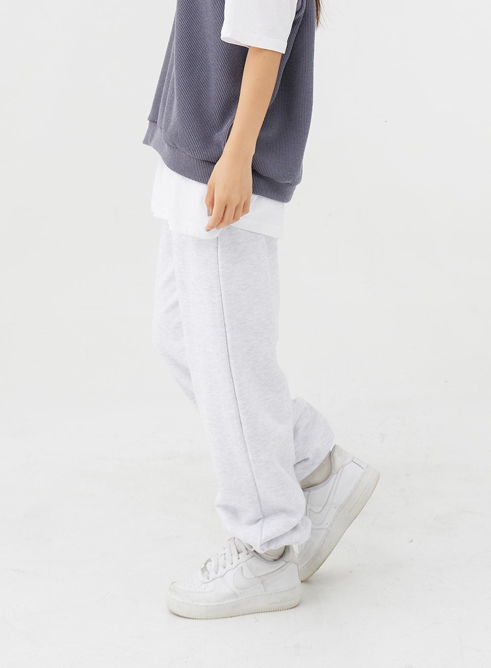 Two-Way Straight Fit Banded Sweat Pants IG24 - Lewkin