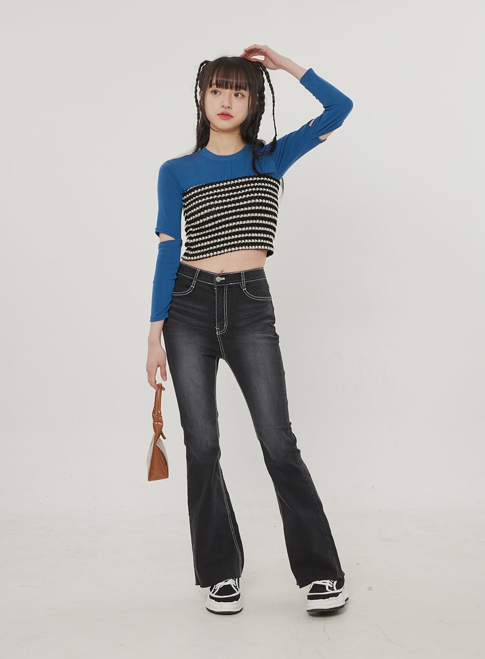 Black Bootcut Jeans BF309 - Korean Women's Fashion | LEWKIN