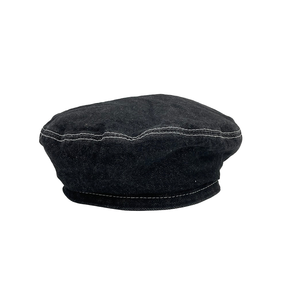 バックバックルストラップデニムベレー帽 OA27