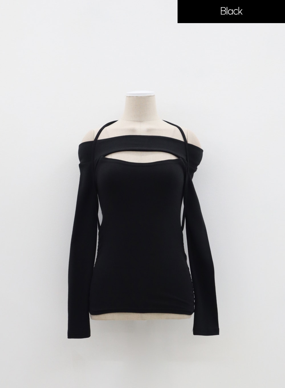 Off-Shoulder Cut Out Top IM307 - Korean Women's Fashion | LEWKIN