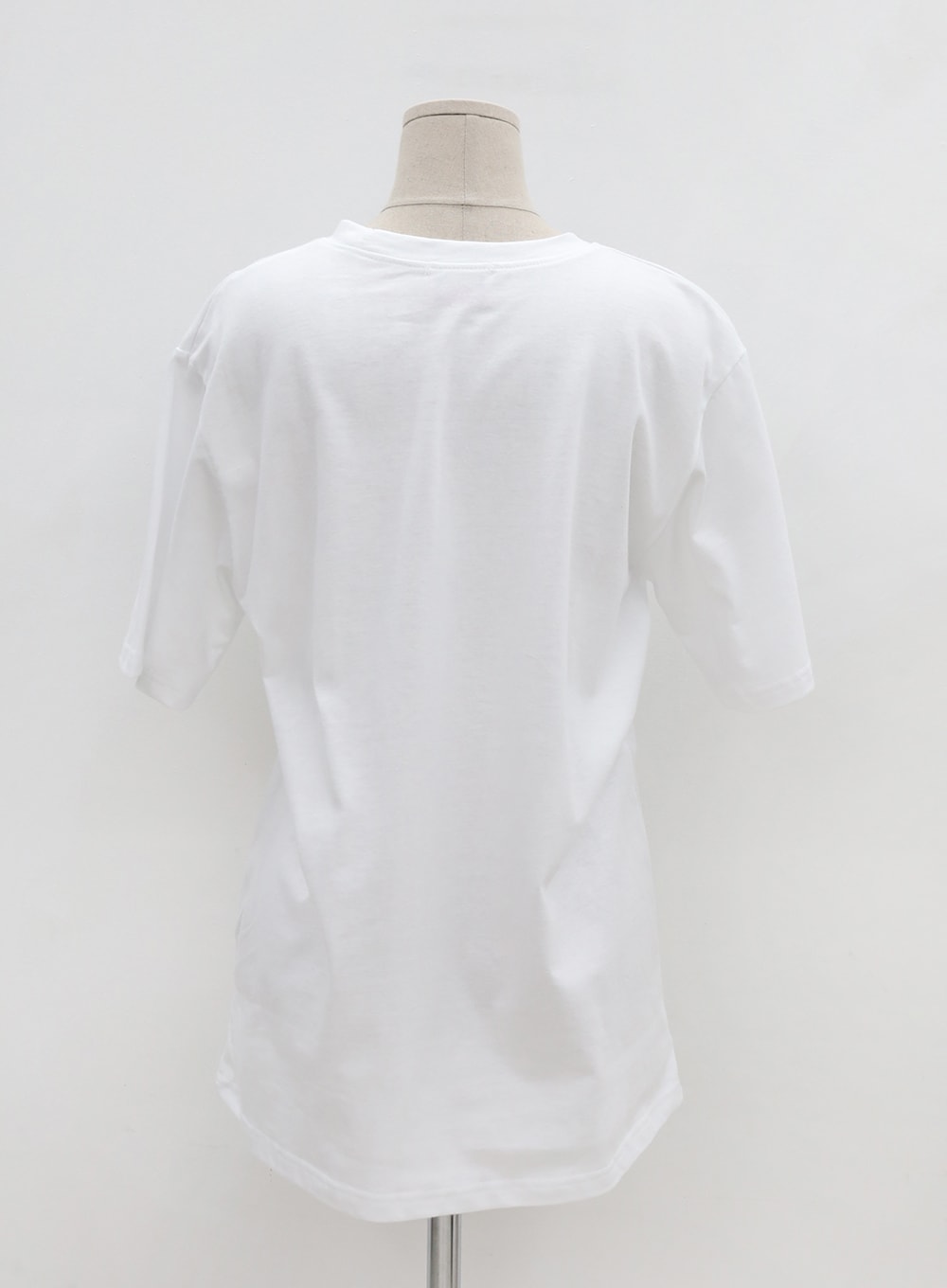 ソリッドロゴオーバーサイズコットンTシャツ OU28