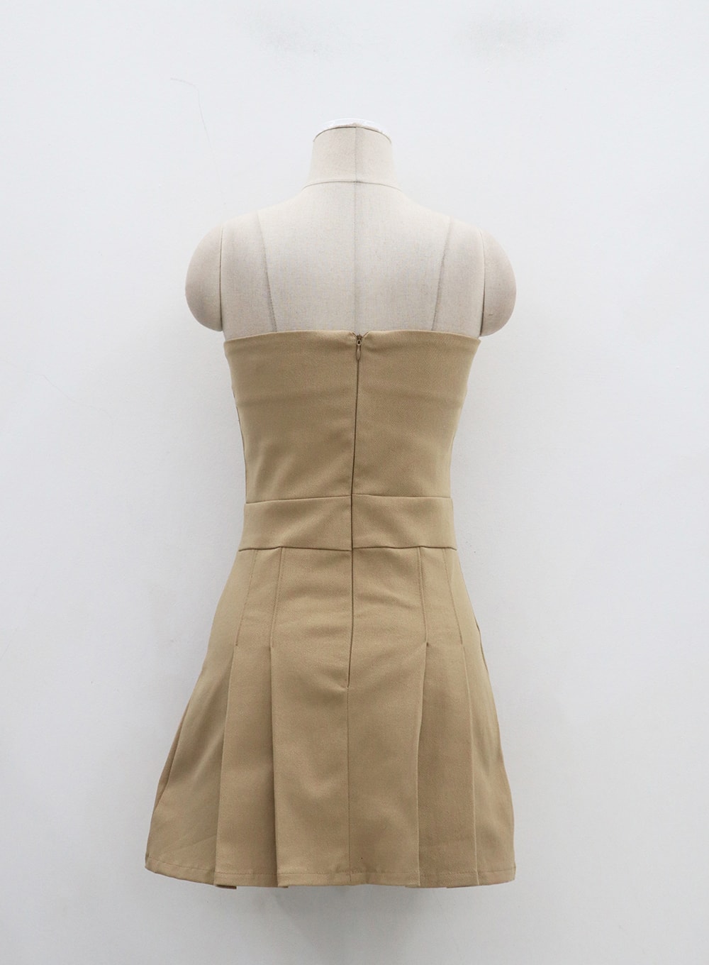 Strapless Pleated Mini Dress BJ331 - K-Pop style | LEWKIN