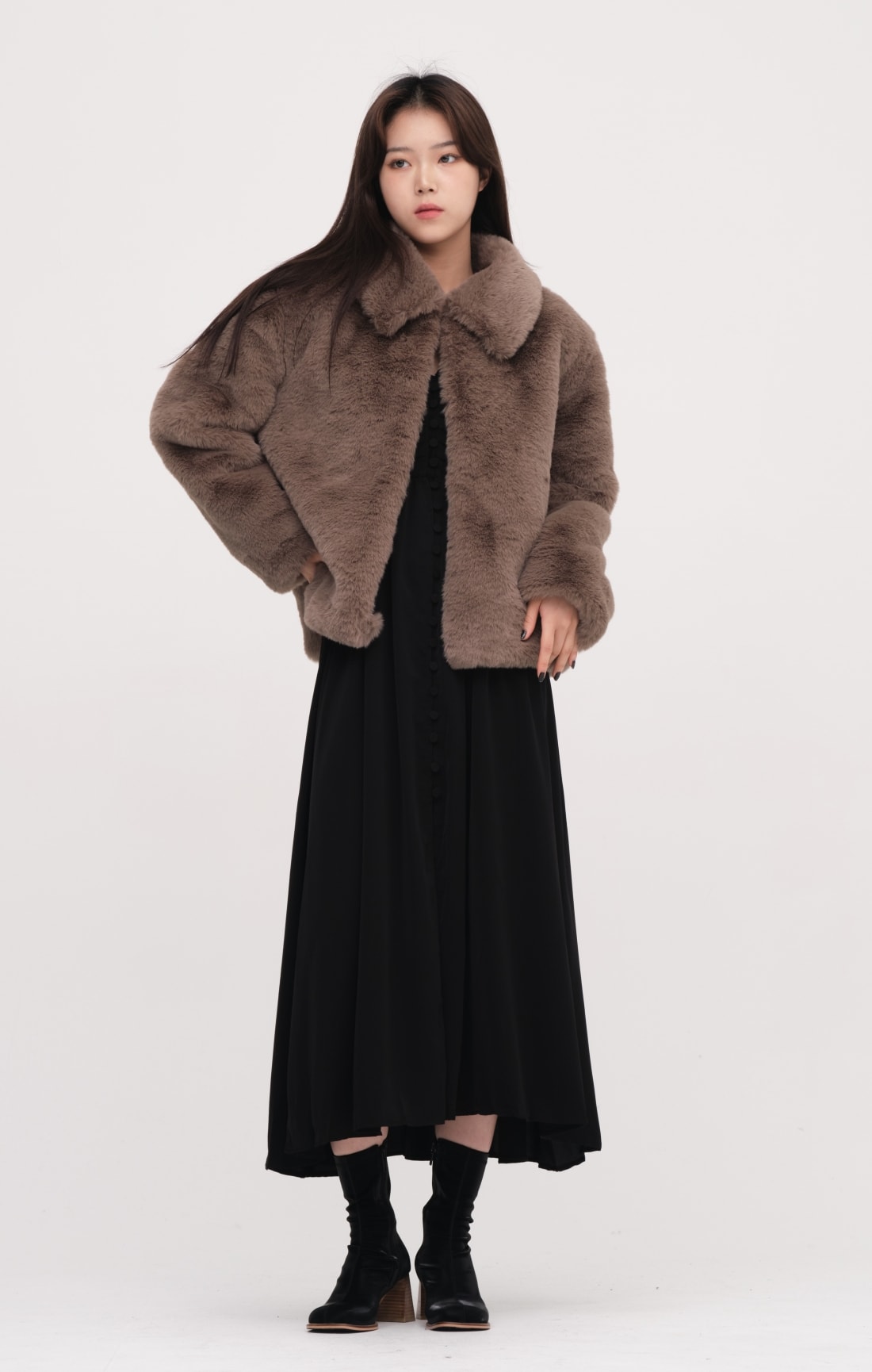 Short Faux Fur Jacket #201 - Lewkin